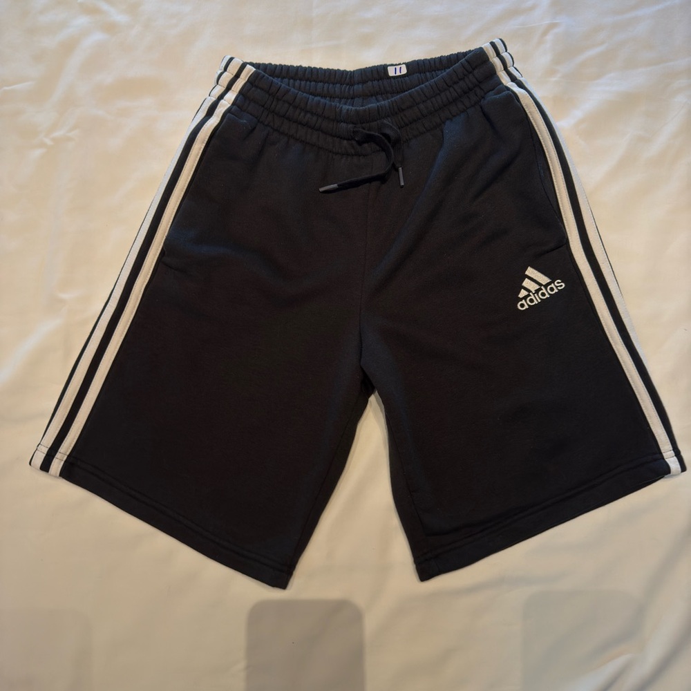 Adidas, small black sweat shorts